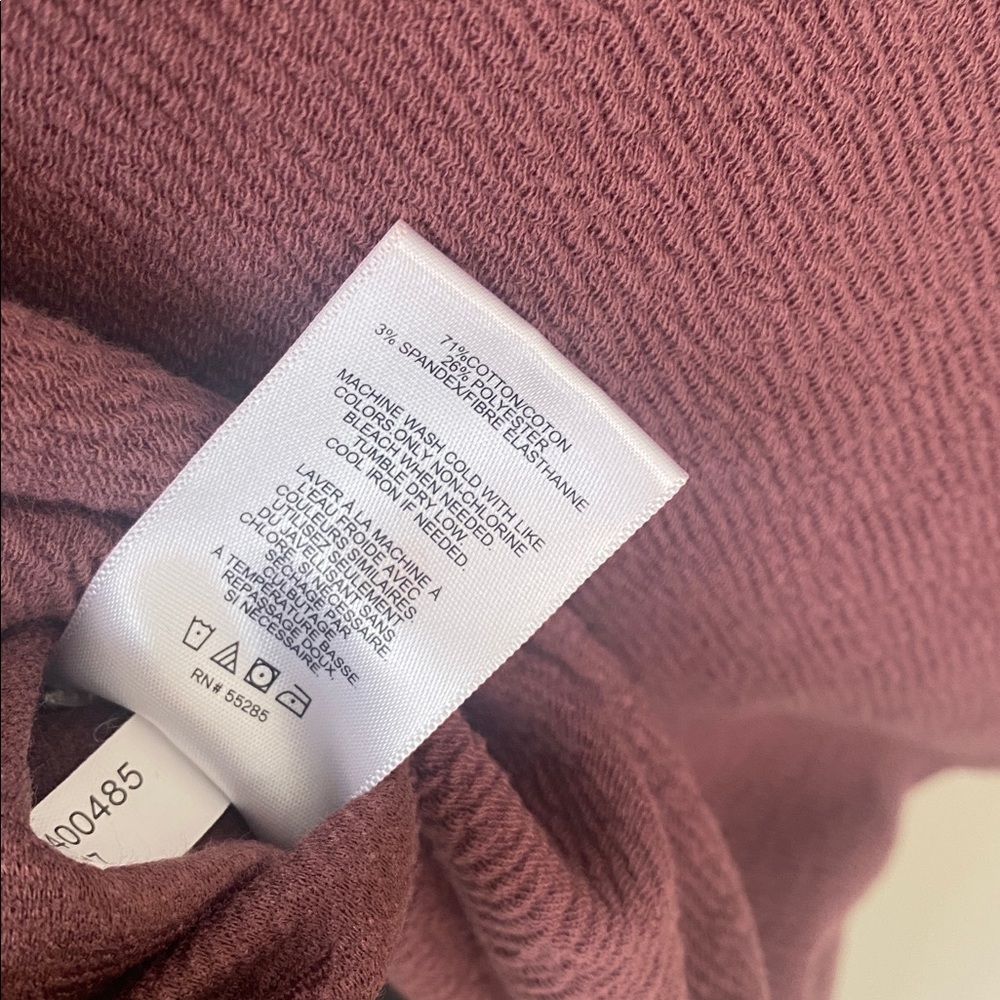 Express Plum Ruffle Sleeve Blouse - Picture 10 of 10